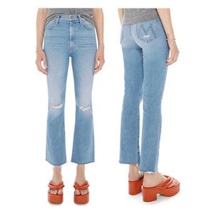 NEW Mother Ankle Fray Jeans Thrilling Shots 25